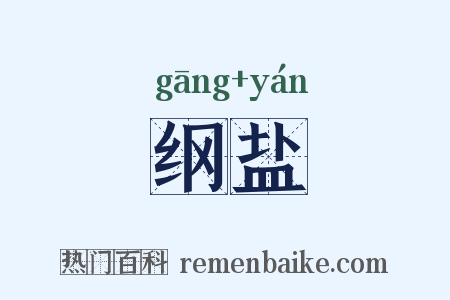 纲盐是什么意思的图片